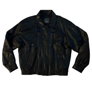 JT BECKETT Men’s Leather Jacket / Quilted